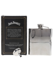 Jack Daniel's Old No.7 Brand Hip Flask With Funnel 7 Fluid Ounces 13cm x 9.5cm