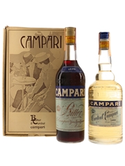 Campari Bitter & Cordial Bottled 1980s 2 x 75cl