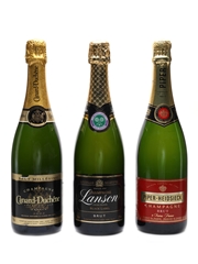 Canard Duchene 2002, Lanson & Piper Heidsieck Brut 3 x 75cl