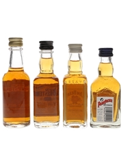 Assorted Kentucky Straight Bourbon Whiskey Forester, Jim Beam, Old Bardstown & Penny Packer 4 x 4cl-5cl