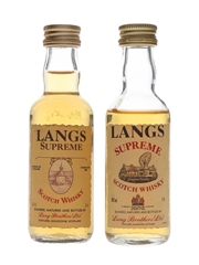 Lang's Supreme Bottled 1980s-1990s - Lang's Brothers 2 x 5cl / 40%