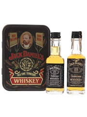 Jack Daniel's Old Time Tennessee Whiskey Bottled 1970s & 1990s 4.7cl & 5cl