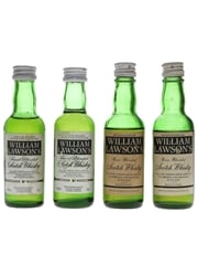 William Lawson's Bottled 1970s & 1980s 4 x 5cl