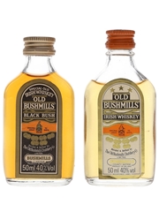 Old Bushmills Black Bush & 3 Star Bottled 1980s 2 x 5cl / 40%