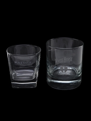 Assorted Whisky Tumblers Black Watch, Teacher's, White Horse 