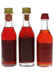 Campari Bitter Bottled 1960s-1970s 3 x 5cl