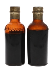 Grant's Cherry Whisky & Morella Cherry Brandy Bottled 1950s-1960s 2 x 5cl