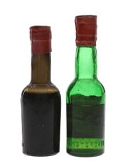 Bols Apricot & Dry Orange Curacao Bottled 1950s-1960s 2 x 5cl