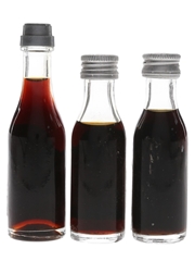 Fernet Branca Bottled 1970s & 1980s 3 x 2cl-2.5cl