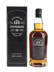 Springbank 12 Year Old 175th Anniversary Bottled 2003 70cl / 46%