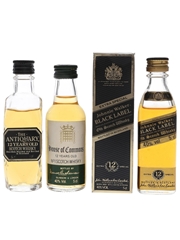 Antiquary, House Of Commons & Johnnie Walker 12 Year Old