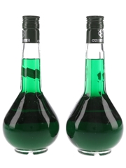 Cusenier Freezomint Creme De Menthe Bottled 1970s 2 x 34cl / 27%