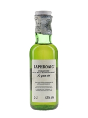 Laphroaig 10 Year Old Unblended Bottled 1980s - Cinzano 5cl / 43%