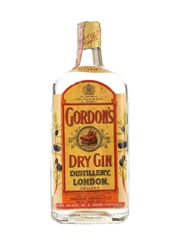 Gordon's Dry Gin Spring Cap Bottled 1950s-1960s - Wax & Vitale 75cl / 47%