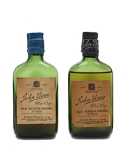 John Begg Blue Cap Bottled 1960s 2 x 5cl