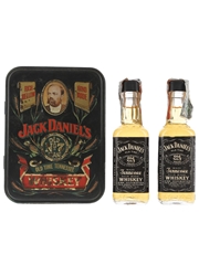 Jack Daniel's Old No 7 Gift Tin Bottled 1980s 2 x 5cl / 45%