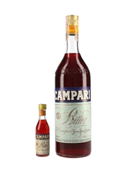 Campari Bitter Bottled 1970s-1980s 3.9cl & 100cl / 25%