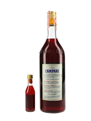 Campari Bitter Bottled 1970s-1980s 3.9cl & 100cl / 25%