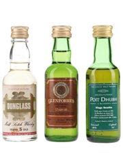 Dunglass 5 Year Old, Glenforres & Poit Dubh 12 Year Old