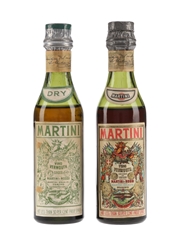 Martini Vino Vermouth Bottled 1950s 2 x 5cl / 17%