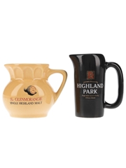 Glenmorangie & Highland Park Ceramic Water Jugs  