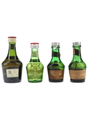 Benedictine DOM Bottled 1960s-1980s 3 x 3cl, 1 x 5cl