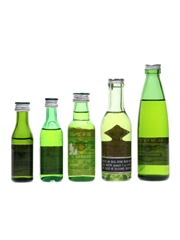 Pernod Fils Bottled 1960s-1980s 5 x 2cl-8.5cl