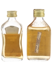 Tullamore Dew Bottled 1970s-1980s 2 x 4cl-4.7cl / 43%