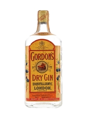 Gordon's Dry Gin Spring Cap Bottled 1950s-1960s - Wax & Vitale 75cl / 47%