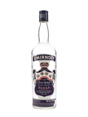 Smirnoff 100 Proof Blue Label Bottled 1970s 75.7cl / 50%