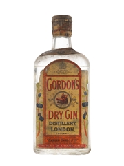 Gordon's Dry Gin Spring Cap Bottled 1950s 37.5cl / 47%