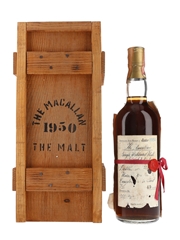 Macallan 1950 Handwritten Label