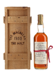 Macallan 1950 Handwritten Label