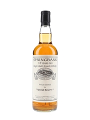 Springbank 1996 15 Year Old Special Reserve Cask 477