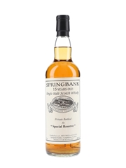 Springbank 1996 15 Year Old Special Reserve Cask 477