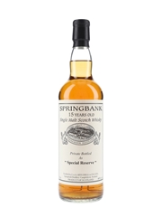 Springbank 1996 15 Year Old Special Reserve Cask 477