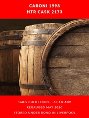 Caroni 1998 HTR Cask 2173 168.5 litres 63.1%