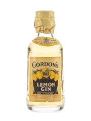 Gordon's Lemon Gin Spring Cap Bottled 1950s 5cl / 34%