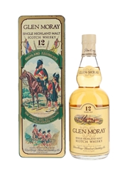 Glen Moray 12 Year Old Bottled 1980s - Scotland's Historic Highland Regiments 75cl / 43%