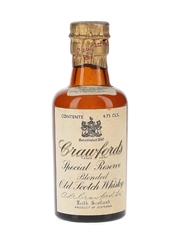 Crawford's Special Reserve Spring Cap Bottled 1950s-1960s 4.73cl