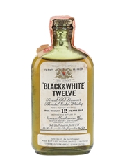 Buchanan's Black & White 12 Year Old Spring Cap Bottled 1940s - Fleischmann Distilling 6cl / 43.4%