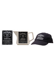 Jack Daniel's Water Jug, Baseball Cap & Plaque