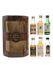 Whiskies Of The World Set Aberlour, Jameson, Wild Turkey, Edradour & Black Bush 6 x 5cl