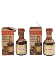 Drambuie Miniatures Bottled 1960s 2 x 5cl