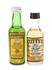 Cutty Sark & Cutty 12 Bottled 1970s-1980s 4.7cl & 5cl / 43%