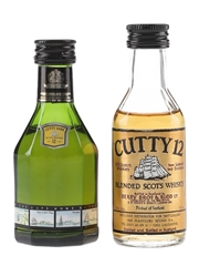 Cutty Sark 12 Year Old & Cutty 12 Bottled 1980s-1990s 4.7cl-5cl
