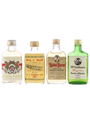 Uisge Beatha, Robbie Burns, Brig O' Banff & McCallum's Bottled 1960s-1970s 4 x 5cl