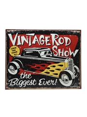 Sailor Jerry Vintage Hot Rod Sign Schonberg Sign Art 32cm x 41cm