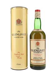 Glenlivet 12 Year Old Bottled 1980s - Duty Free 100cl / 43%