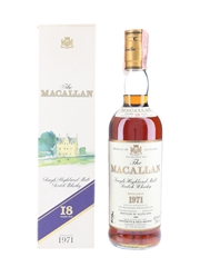 Macallan 1971 18 Year Old